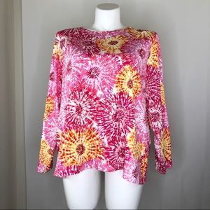 Lands’ End Tie-Dye Swim Top size 3X